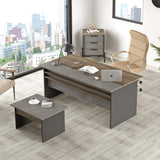 Set de mobilier de birou Sartoria, Maro, 3 Piese, Birou - Masa - Rollbox
