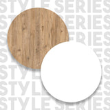 Masa Bucatarie Bar multifunctionala Wallo, Gri - Stejar - Alb - Negru, 120 x 102 x 52 cm - Lemn Natural, SKU 956LCS2201