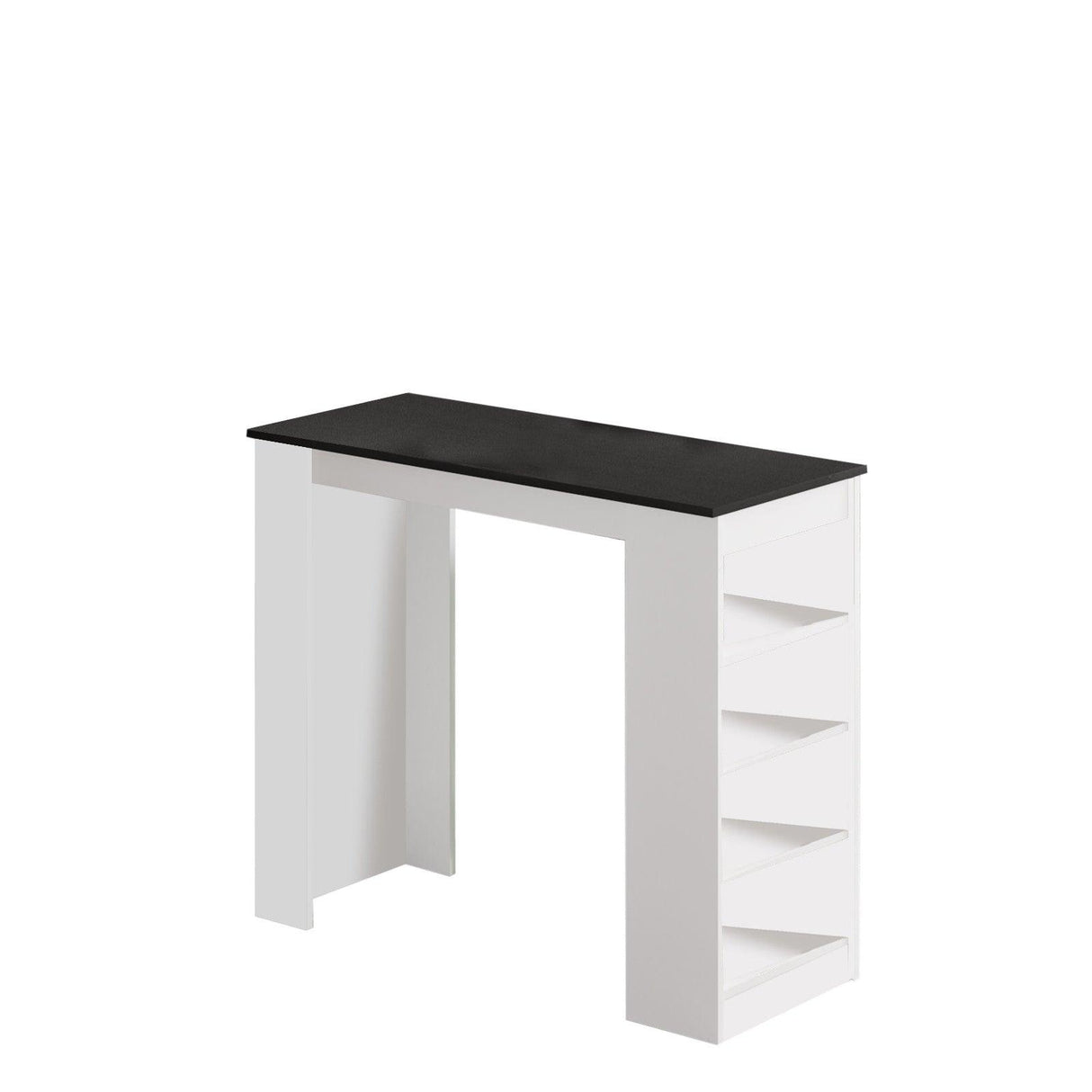 Masa Bucatarie Bar multifunctionala Wallo, Gri - Stejar - Alb - Negru, 120 x 102 x 52 cm - Multicolor, SKU 956LCS2201