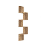Raft de perete Vigora, Alb - Gri - Stejar, 22 x 118 x 22 cm - Stejar, SKU 956LCS2712