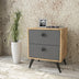 Noptieră Vl67-222, Pin atlantic - Antracit, 49x40x58.7 cm, SKU 956LCS3101, imagine 1
