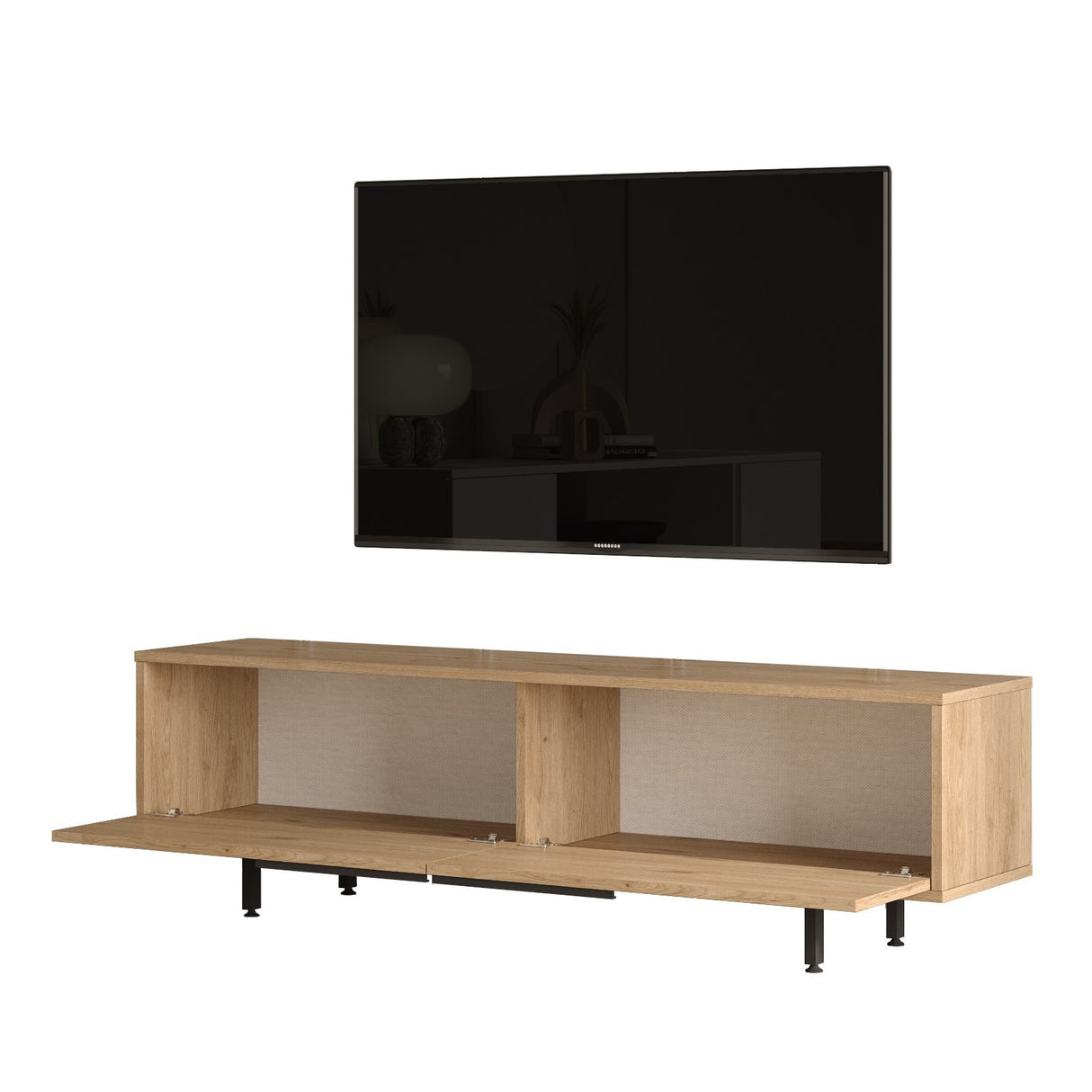 Comodă TV On1-S, Nuc, 160x36x45 cm