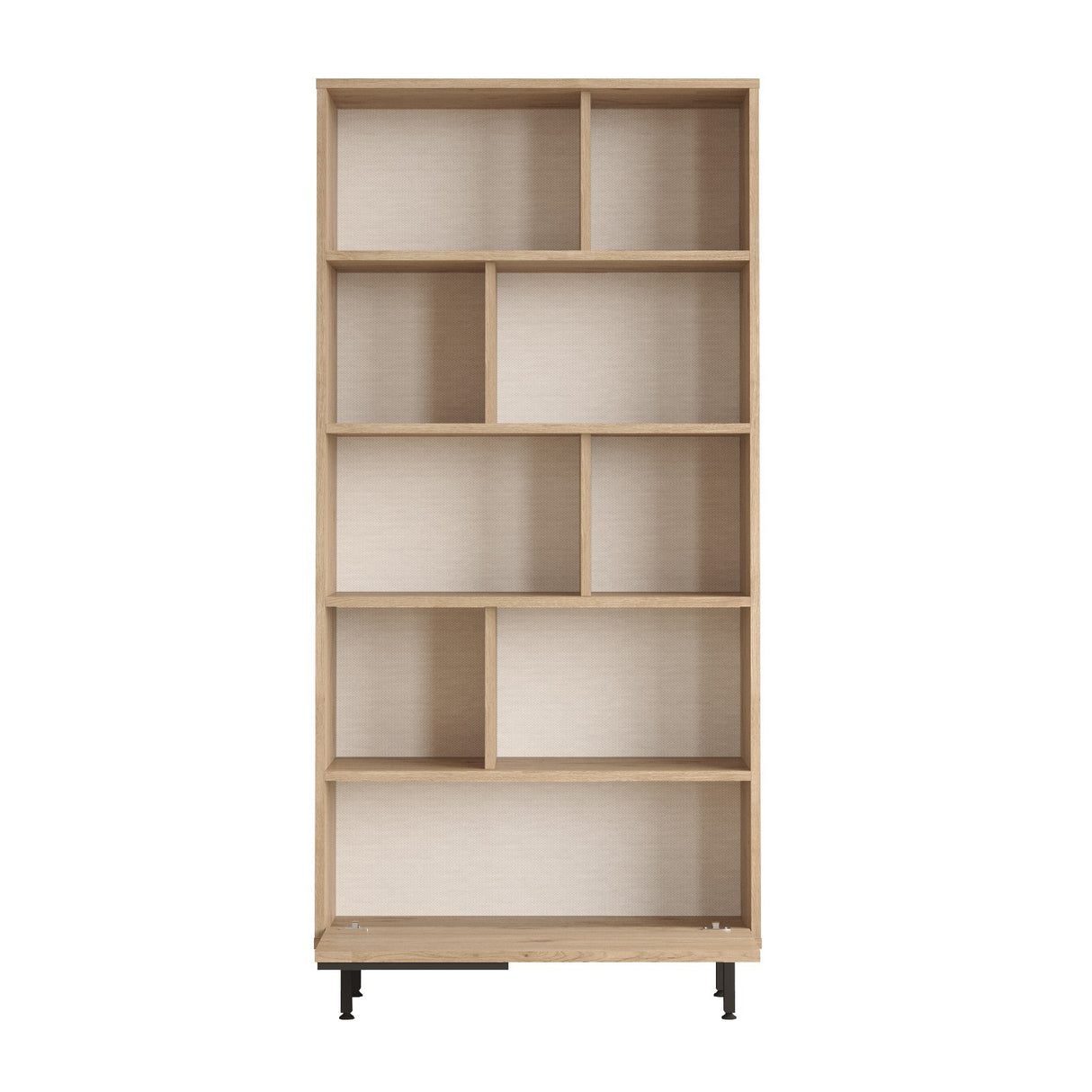 Bibliotecă On4-Su, Nuc - Stejar, 84x30x176 cm
