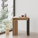 Set 2 măsuțe de cafea On7-S, Nuc, 51x30x53 cm