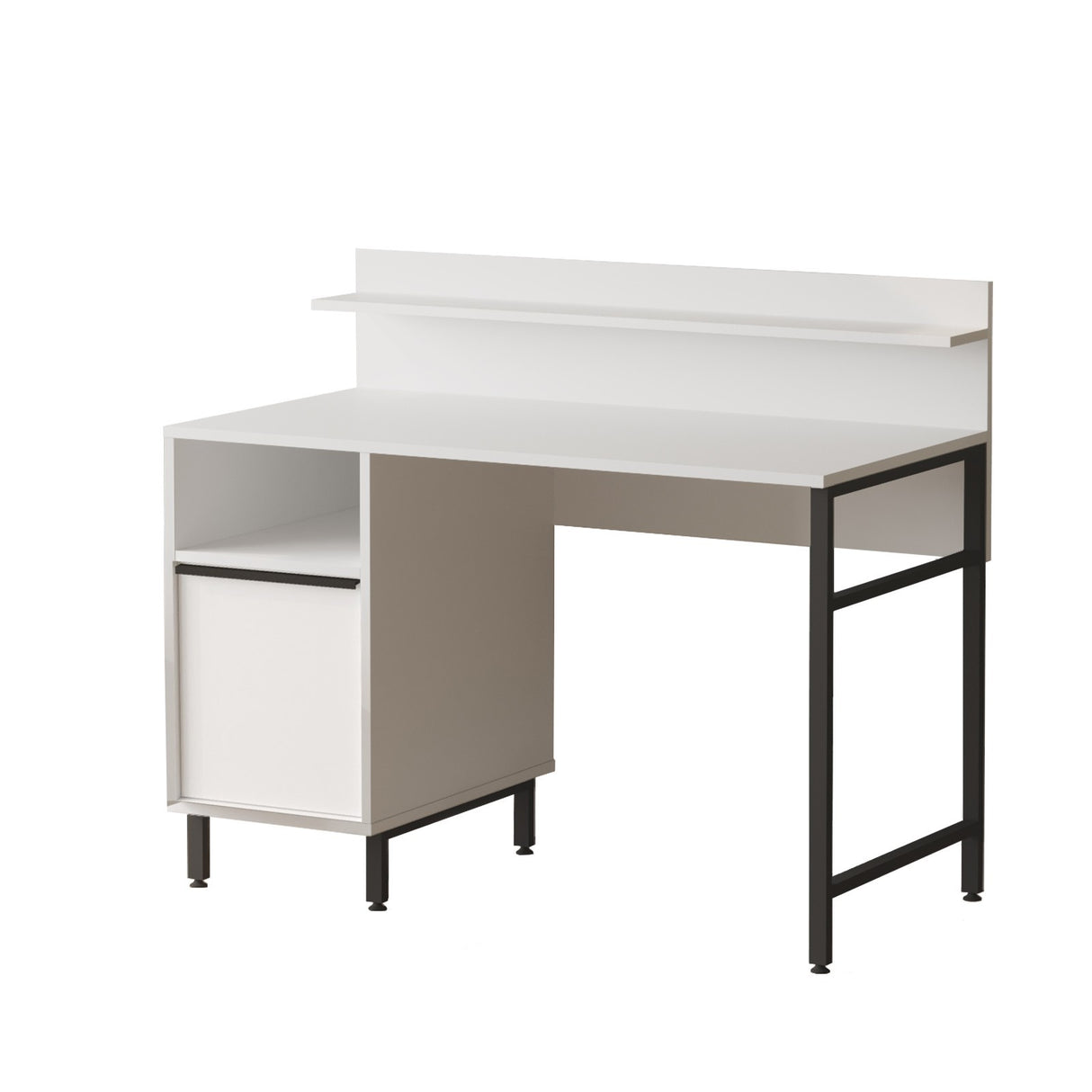 Birou On16-W, Alb, 120x54x100 cm