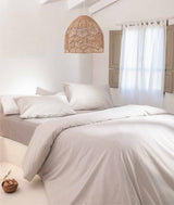 Set lenjerie de pat dublă Viento, Diverse culori, 200x220 cm - Maro - Ecru | SKU: 962ELT2107 | Set lenjerie de pat dublă Viento, 200x220 cm, varianta Maro - Ecru, produs pentru amenajarea locuinței, disponibil online în România la CasaMob