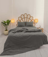 Set lenjerie de pat dublă Calmo, Diverse culori, 200x220 cm - Gri | SKU: 962ELT2115 | Set lenjerie de pat dublă Calmo, 200x220 cm, varianta Gri, produs pentru amenajarea locuinței, disponibil online în România la CasaMob