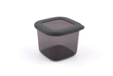 Set recipiente pentru depozitare 12 bucăți BNMPOLYAS12-5, Antracit, 10x10x10 cm