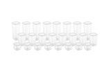 Set recipiente pentru depozitare 24 bucăți BNMPOLYWS24-51217, Alb, 10x10x10 cm