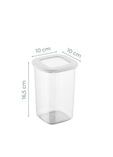 Set recipiente pentru depozitare 12 bucăți BNMPOLYWS12-12, Alb, 10x10x17 cm