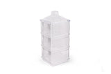 Set recipiente pentru depozitare 6 bucăți Kareakrlk - 6, Transparent, 10x10x7 cm