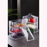 Set recipiente pentru depozitare 6 bucăți Dıkdortgenakrlk - 6, Transparent, 17x10x7 cm