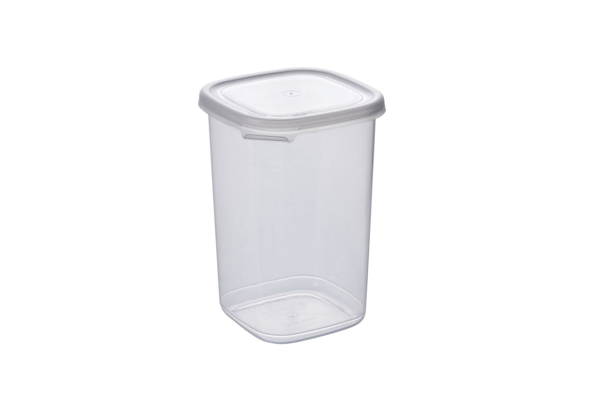 Set recipiente pentru depozitare 12 bucăți BNMPEGYWS12-12, Alb, 10x10x17 cm