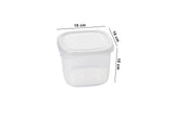 Set recipiente pentru depozitare 18 bucăți BNMPEGYWS18-517, Alb, 10x10x10 cm