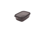 Set recipiente pentru depozitare 6 bucăți FOLYBNM-0513, Roșu - Antracit, 14x20x7 cm