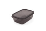 Set recipiente pentru depozitare 6 bucăți FOLYBNM-0513, Roșu - Antracit, 14x20x7 cm