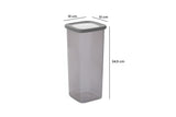 Set recipiente pentru depozitare 24 bucăți BNMPOLYAS24-51217, Antracit, 10x10x25 cm