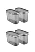 Set cutie de depozitare Storage Box Set BNMKUCUKERZAK4 Bucatarie, Gri, 10 x 20 x 13 cm, SKU 964FRM1116