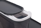 Set recipiente pentru depozitare 3 bucăți BNMSRGAR03-1227, Antracit, 10x20x26 cm