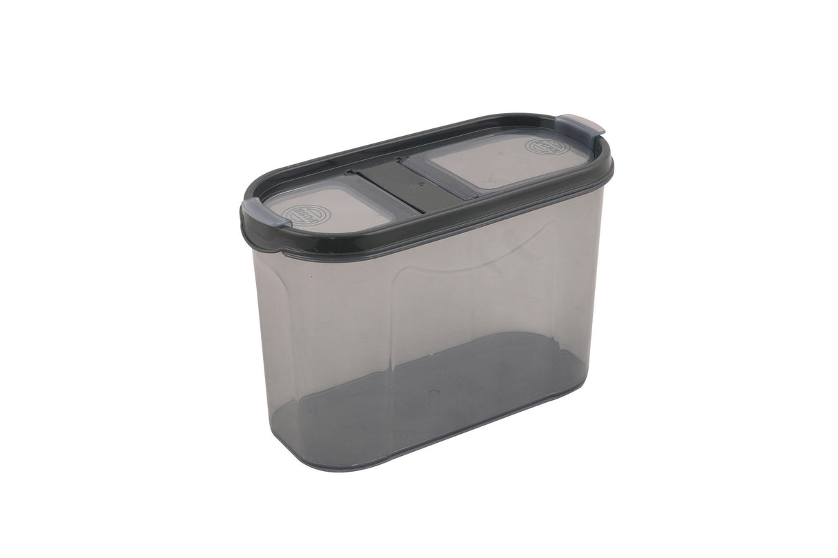 Set recipiente pentru depozitare 12 bucăți DSY12-14, Antracit, 9x19x13 cm