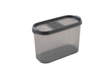 Set recipiente pentru depozitare 12 bucăți DSY12-14, Antracit, 9x19x13 cm