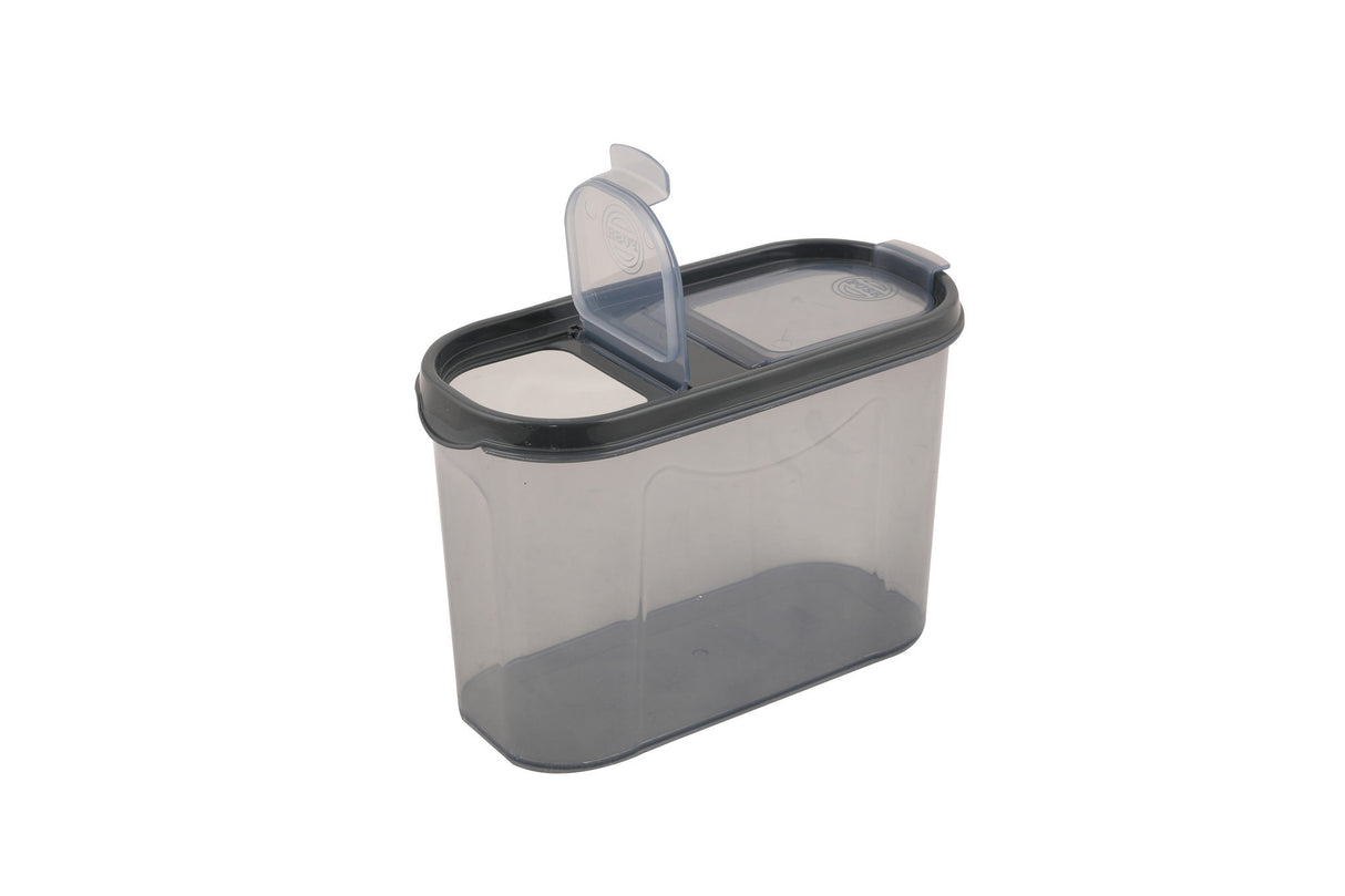 Set recipiente pentru depozitare 12 bucăți DSY12-14, Antracit, 9x19x13 cm