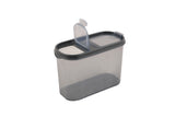 Set recipiente pentru depozitare 12 bucăți DSY12-14, Antracit, 9x19x13 cm