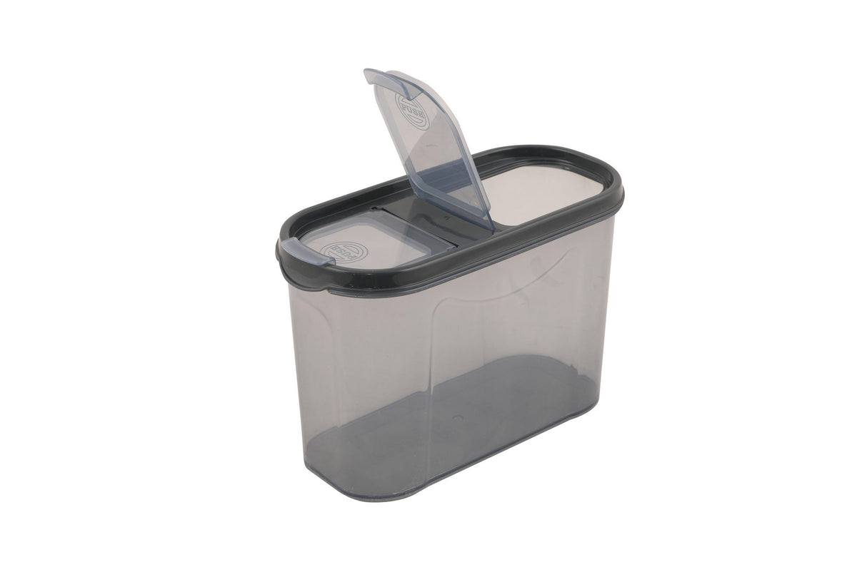 Set recipiente pentru depozitare 12 bucăți DSY12-14, Antracit, 9x19x13 cm