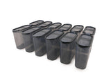 Set recipiente pentru depozitare 12 bucăți DSY12-2, Antracit, 9x19x17 cm