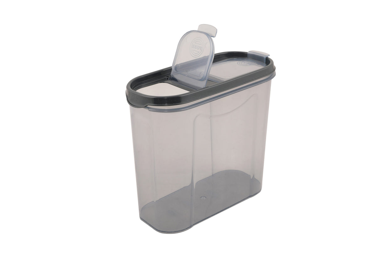 Set recipiente pentru depozitare 12 bucăți DSY12-2, Antracit, 9x19x17 cm