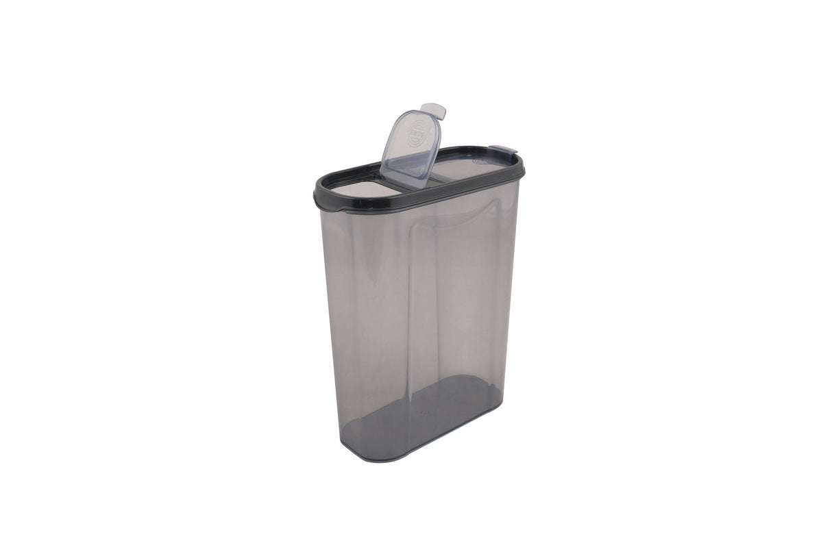 Set recipiente pentru depozitare 18 bucăți DSY18-14228, Antracit, 9x19x24 cm