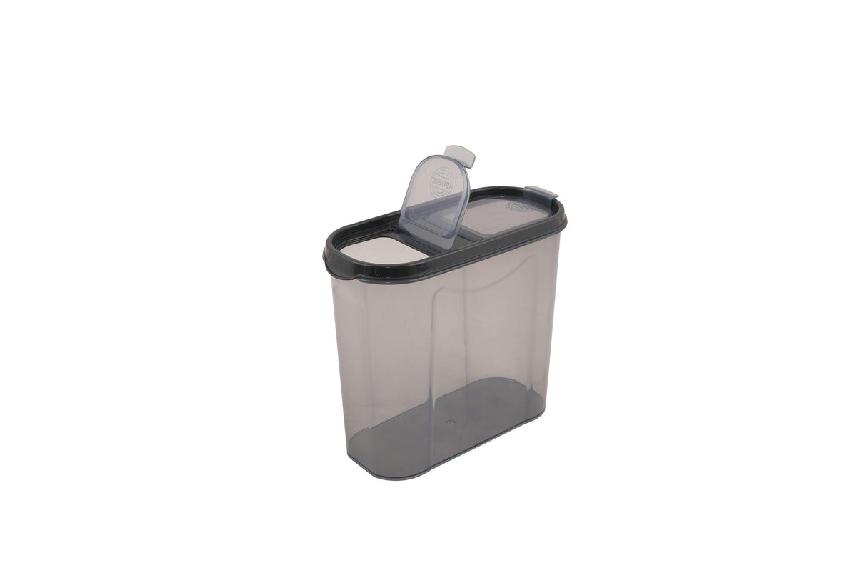 Set recipiente pentru depozitare 18 bucăți DSY18-14228, Antracit, 9x19x24 cm