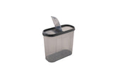 Set recipiente pentru depozitare 18 bucăți DSY18-14228, Antracit, 9x19x24 cm