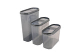 Set recipiente pentru depozitare 24 bucăți DSY24-14228, Antracit, 9x19x24 cm