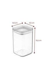 Set recipiente pentru depozitare 24 bucăți 3BOY24, Antracit, 10x10x18 cm