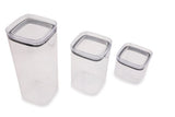 Set recipiente pentru depozitare 24 bucăți 3BOY24, Antracit, 10x10x18 cm
