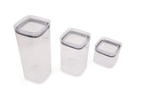 Set recipiente pentru depozitare 24 bucăți 3BOY24, Antracit, 10x10x18 cm