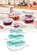 Mentă | SKU: 964FRM1137 | Set recipiente pentru depozitare 3 bucăți 30147, 20x9x14 cm, varianta Mentă, produs pentru amenajarea locuinței, disponibil online în România la CasaMob