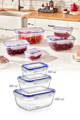Set recipiente pentru depozitare 3 bucăți 30147, Diverse culori, 20x9x14 cm - Transparent | SKU: 964FRM1140 | Set recipiente pentru depozitare 3 bucăți 30147, 20x9x14 cm, varianta Transparent, produs pentru amenajarea locuinței, disponibil online în România la CasaMob