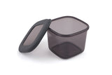 Set recipiente pentru depozitare 12 bucăți BNMPOLYAS12-5, Antracit, 10x10x10 cm