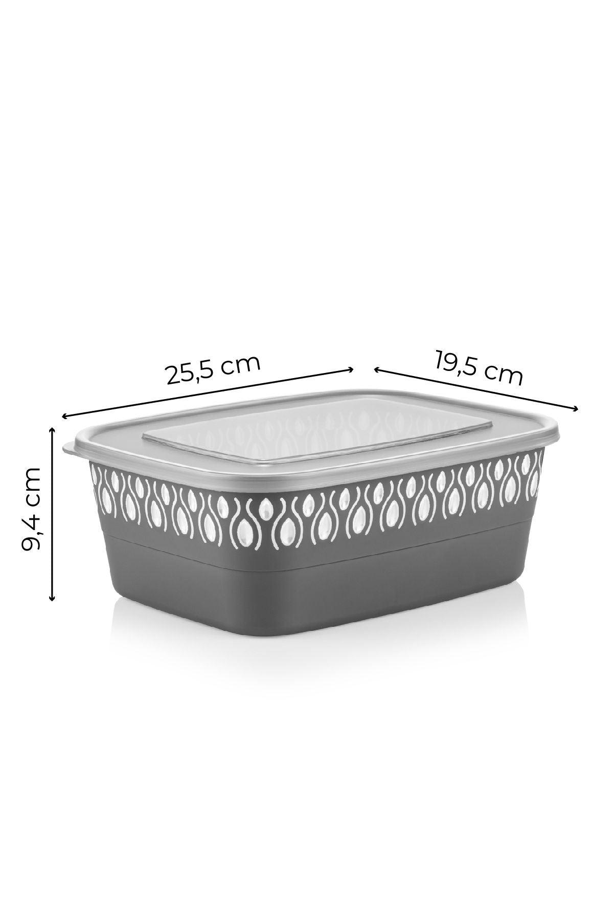 Set recipiente pentru depozitare 2 bucăți BNM-0797, Diverse culori, 20x26x9 cm - Antracit | SKU: 964FRM1162 | Set recipiente pentru depozitare 2 bucăți BNM-0797, 20x26x9 cm, varianta Antracit, produs pentru amenajarea locuinței, disponibil online în România la CasaMob