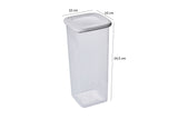 Set recipiente pentru depozitare 12 bucăți BNMPOLYWS12-17, Alb, 10x10x25 cm