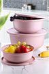Set recipiente pentru depozitare 3 bucăți YUVPIN03-124, Roz, 23.5x23.5x10 cm, SKU 964FRM3302, imagine 1
