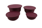 Set recipiente pentru depozitare 4 bucăți YUVPUR04-1248, Mov, 28x28x13 cm