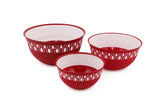 Set de boluri 3 bucăți MONNA3, Diverse culori, 16x16x8 cm - Roșu | SKU: 964FRM3313 | Set de boluri 3 bucăți MONNA3, 16x16x8 cm, varianta Roșu, produs pentru amenajarea locuinței, disponibil online în România la CasaMob