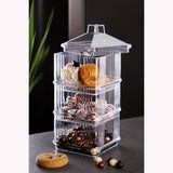 Set recipiente pentru depozitare 3 bucăți Kareakrlk - 3, Transparent, 10x10x7 cm