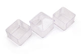 Set recipiente pentru depozitare 3 bucăți Kareakrlk - 3, Transparent, 10x10x7 cm
