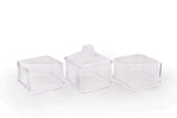 Set recipiente pentru depozitare 6 bucăți Kareakrlk - 6, Transparent, 10x10x7 cm