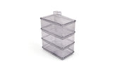 Set recipiente pentru depozitare 3 bucăți Dıkdortgenakrlk - 3, Transparent, 17x10x7 cm