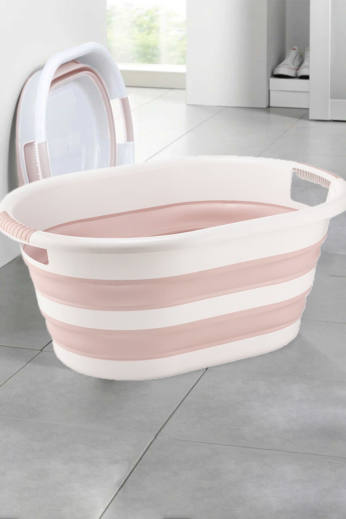 Accesorii de baie KL702, Roz, 54x39x24 cm